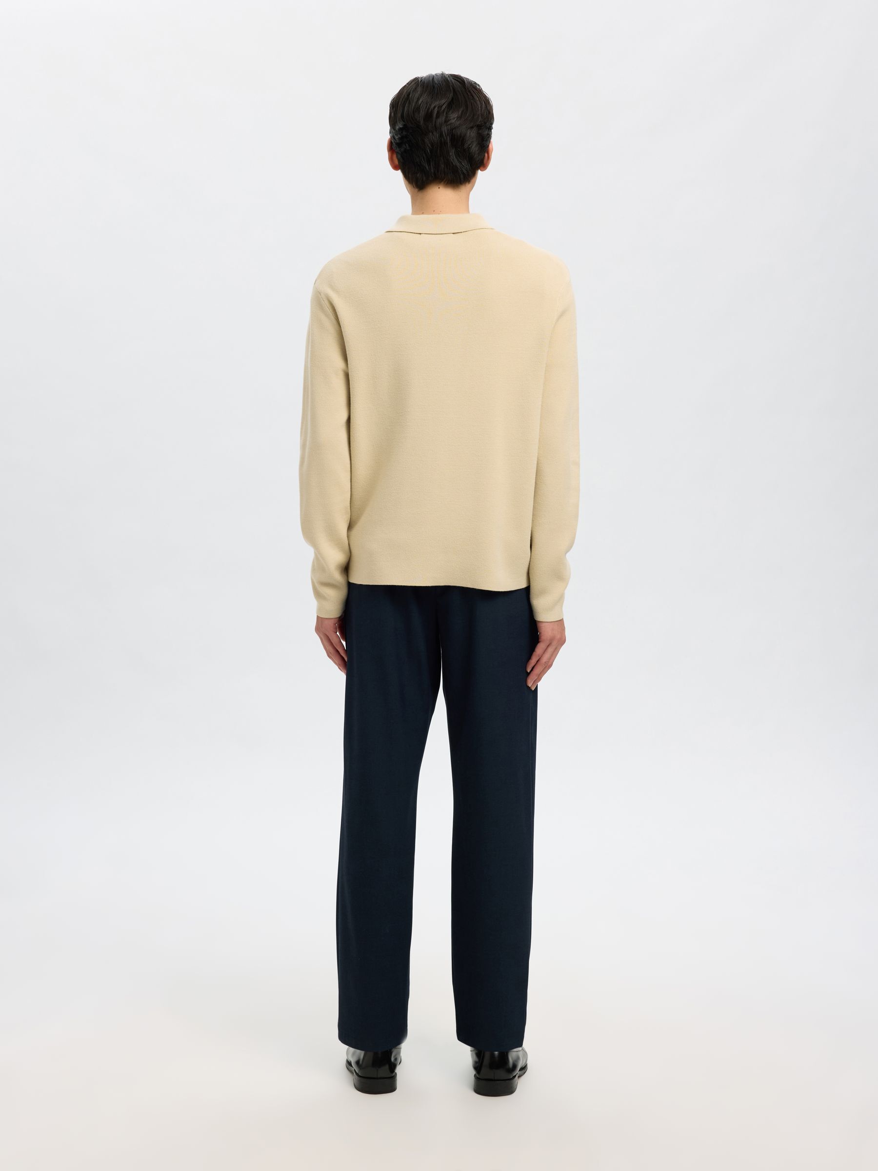 HALF-ZIP PULLOVER, Oatmeal, highres