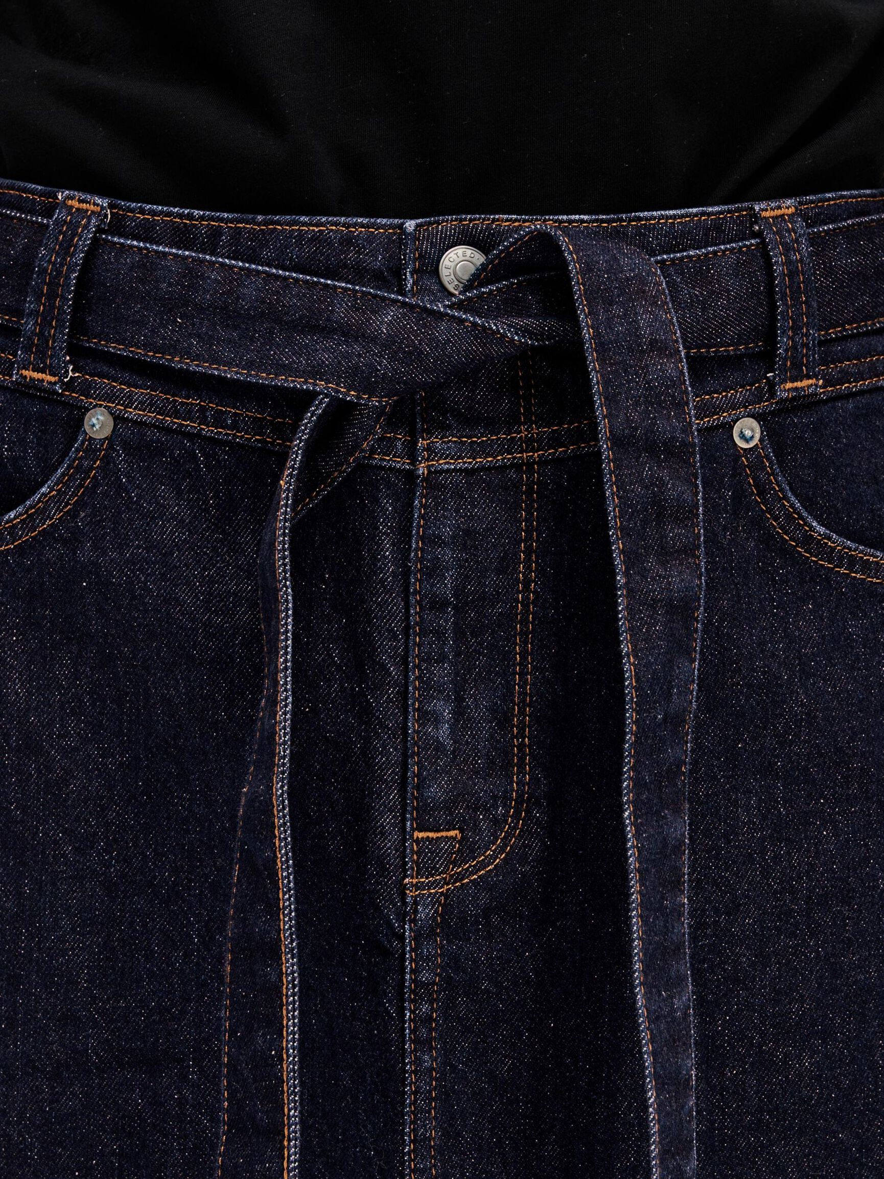 JEANS MAXIROCK, Dark Blue Denim, highres