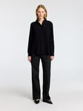 Selected VISCOSE BLEND LONG SLEEVED SHIRT, Black, highres - 16095849_Black_005.jpg