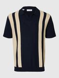 Selected SHORT SLEEVED KNITTED POLO SHIRT, Sky Captain, highres - 16096197_SkyCaptain_1151789_001.jpg
