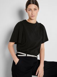 T-SHIRT, Black, highres
