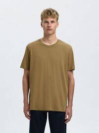 COTTON SLUB T-SHIRT, Dried Herb, highres