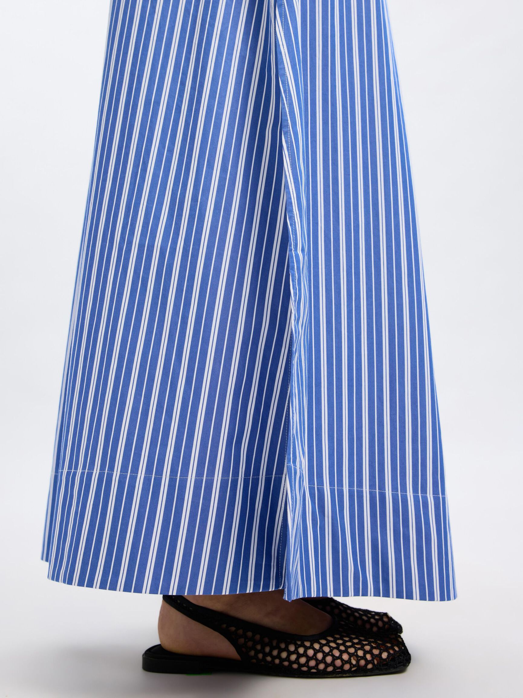 STRIPED MAXI SKIRT, Dazzling Blue, highres