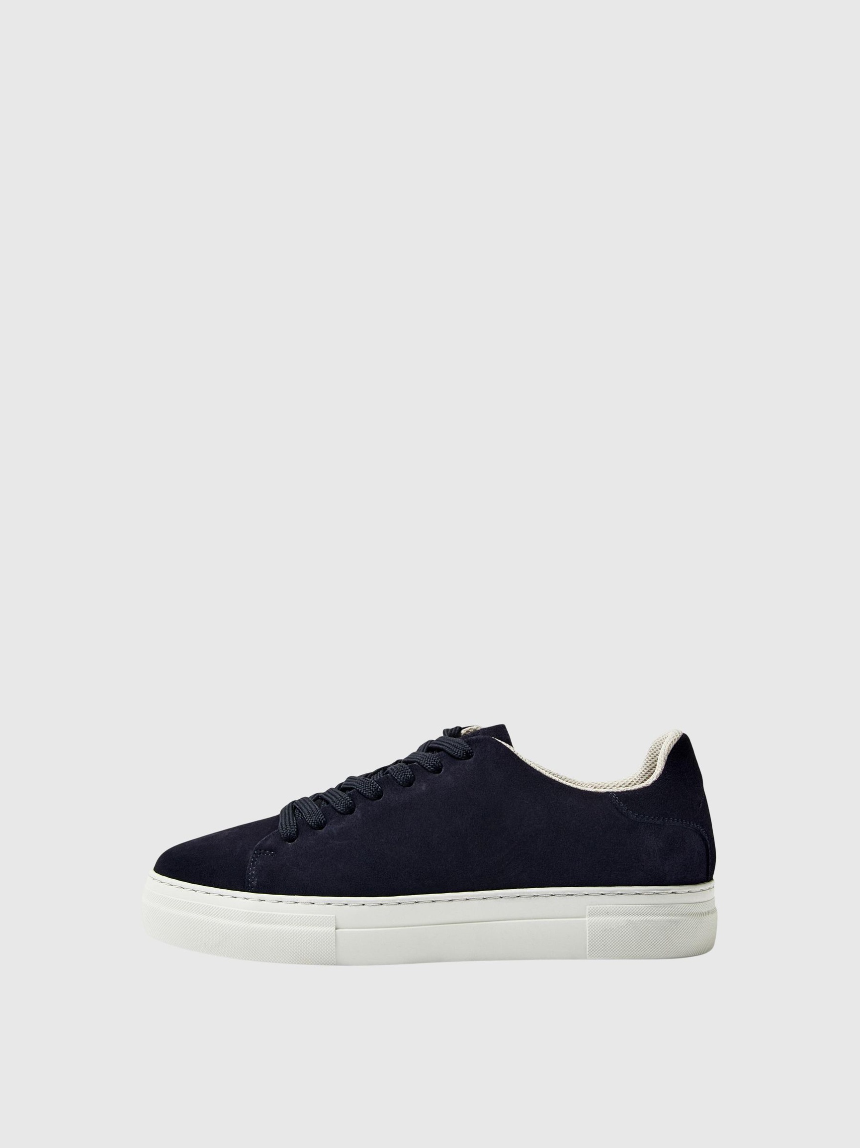 CHUNKY SUEDE TRAINERS, Dark Navy, highres