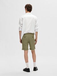 COTTON FLEX SHORTS, Burnt Olive, highres