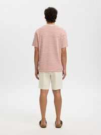 STRIPED T-SHIRT, Egret, highres