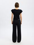 Selected BAUMWOLL RÜSCHEN T-SHIRT, Black, highres - 16089829_Black_004.jpg