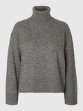 Selected WOLLGEMISCH ROLLKRAGEN PULLOVER, Medium Grey Melange, highres - 16097967_MediumGreyMelange_001.jpg