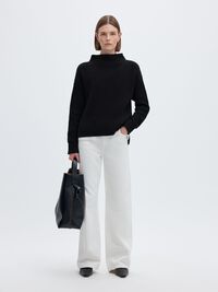 PULLOVER, Black, highres
