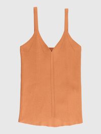 RIB - STRIKKET TOP, Caramel, highres
