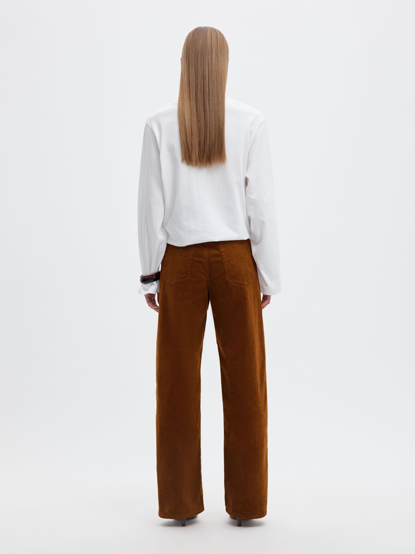 WIDE FIT CORDUROY TROUSERS, Monks Robe, highres