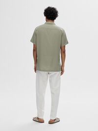 CUBANSK KRAGE SKJORTE, Vetiver, highres