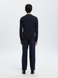 STRICK LANGARM-POLOSHIRT, Navy Blazer, highres