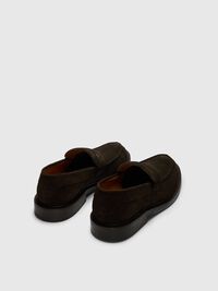 SUEDE LOAFERS, Chocolate Torte, highres