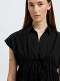 Selected TIE FRONT V-NECK TOP, Black, highres - 16097800_Black_006.jpg