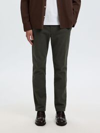175 SLIM-FIT BRUSHED CHINOS, Forest Night, highres