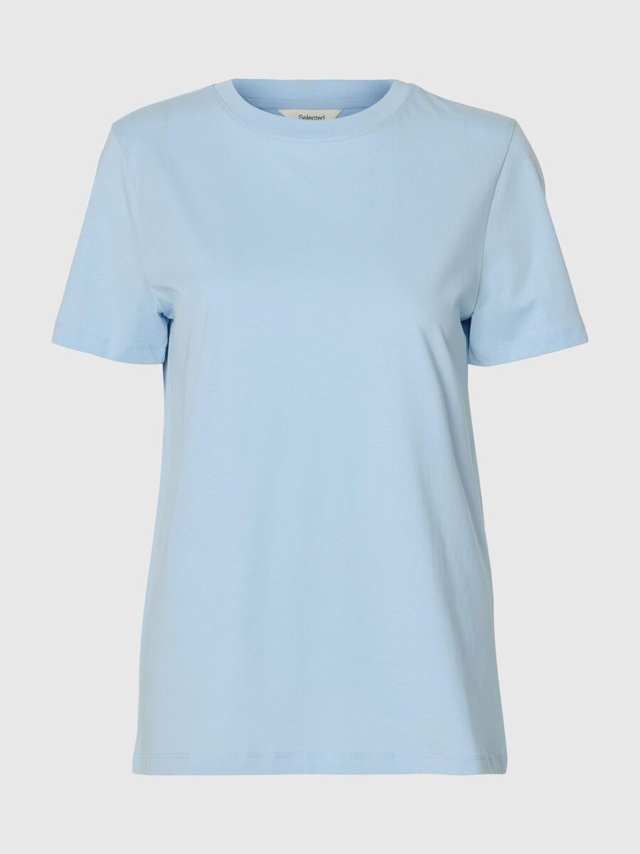 Selected KLASSISCHES T-SHIRT, Cashmere Blue, highres - 16089123_CashmereBlue_001.jpg