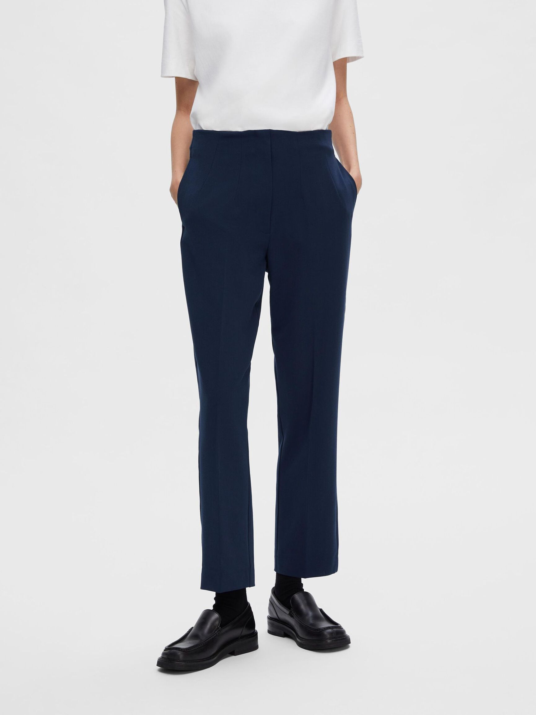 TAILORED TAPERED TROUSERS, Dark Sapphire, highres