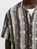 Selected PATTERNED SHORT SLEEVED SHIRT, Black, highres - 16088360_Black_1165906_006.jpg