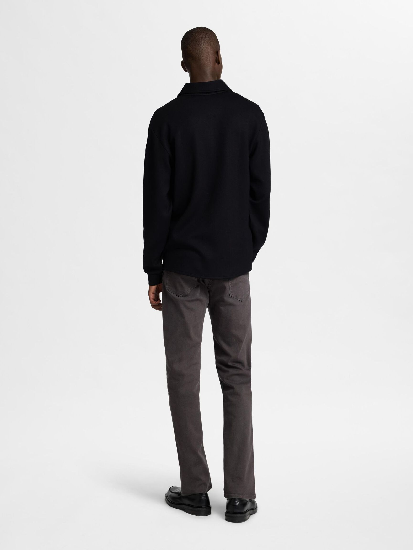 VISCOSE MÉLANGÉE CARDIGAN, Black, highres