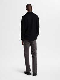 VISKOSEMIX STRICKJACKE, Black, highres
