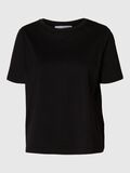 Selected 100% COTTON DETAILED T-SHIRT, Black, highres - 16097834_Black_001.jpg
