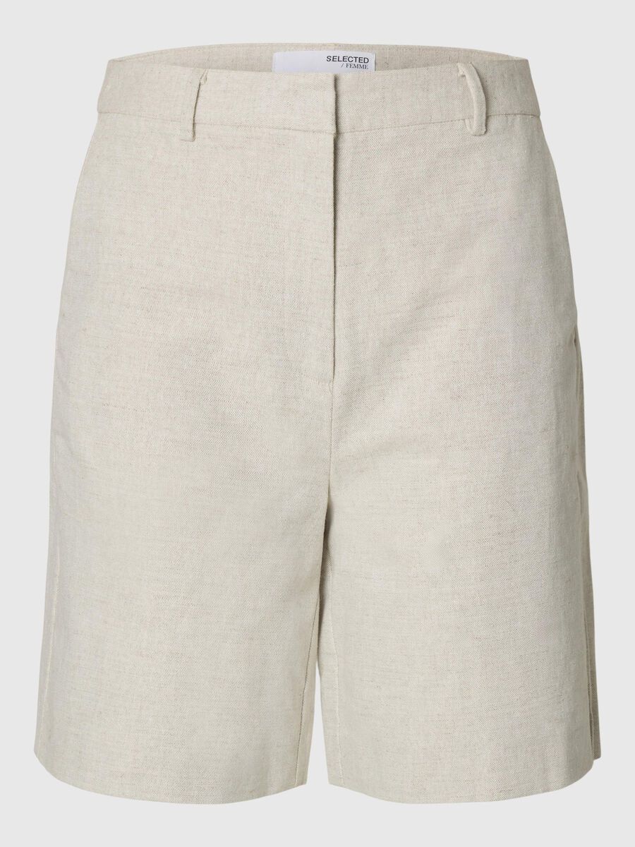 Selected EXTRA WIDE FIT SHORTS AUS LEINENGEMISCH, Nomad, highres - 16097724_Nomad_001.jpg