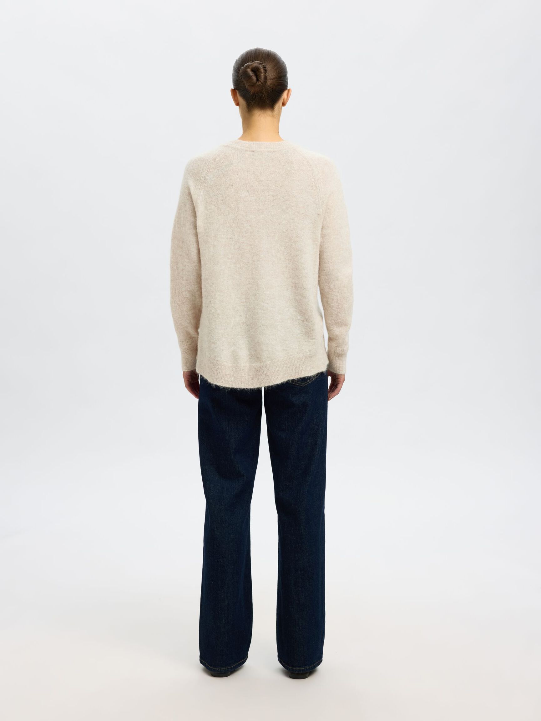 WOOL BLEND JUMPER, Birch, highres