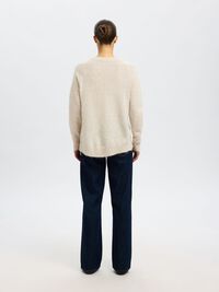 WOOL BLEND JUMPER, Birch, highres