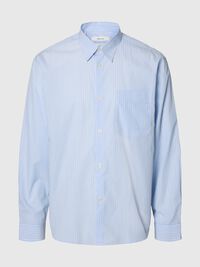 BAUMWOLL LANGARMHEMD, Cashmere Blue, highres
