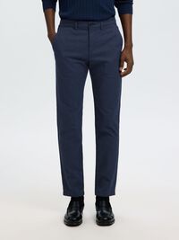 175 SLIM-FIT BRUSHED CHINOS, Dark Sapphire, highres