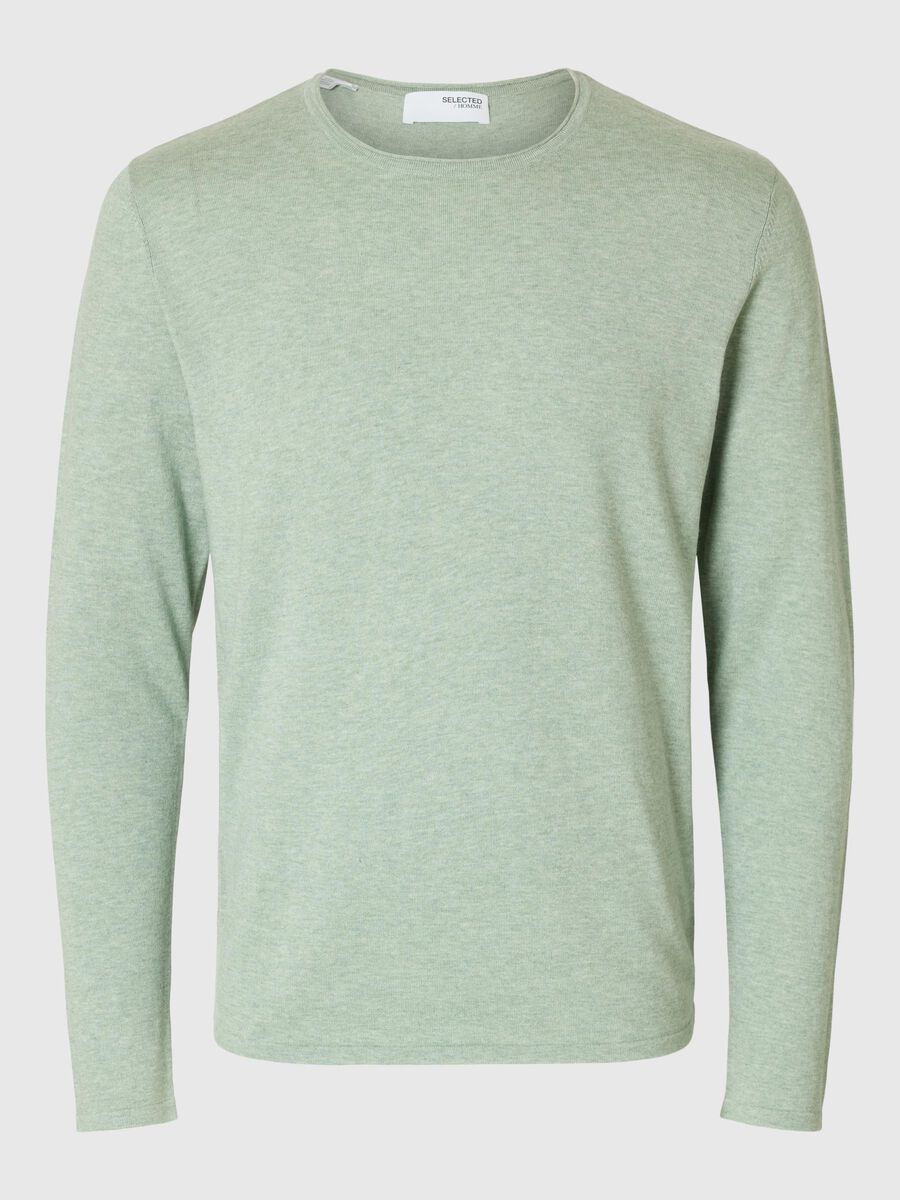 Selected LANGÄRMELIGES PULLOVER, Iceberg Green, highres - 16079774_IcebergGreen_853600_001.jpg