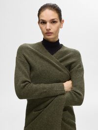 LONG KNITTED CARDIGAN, Kalamata, highres