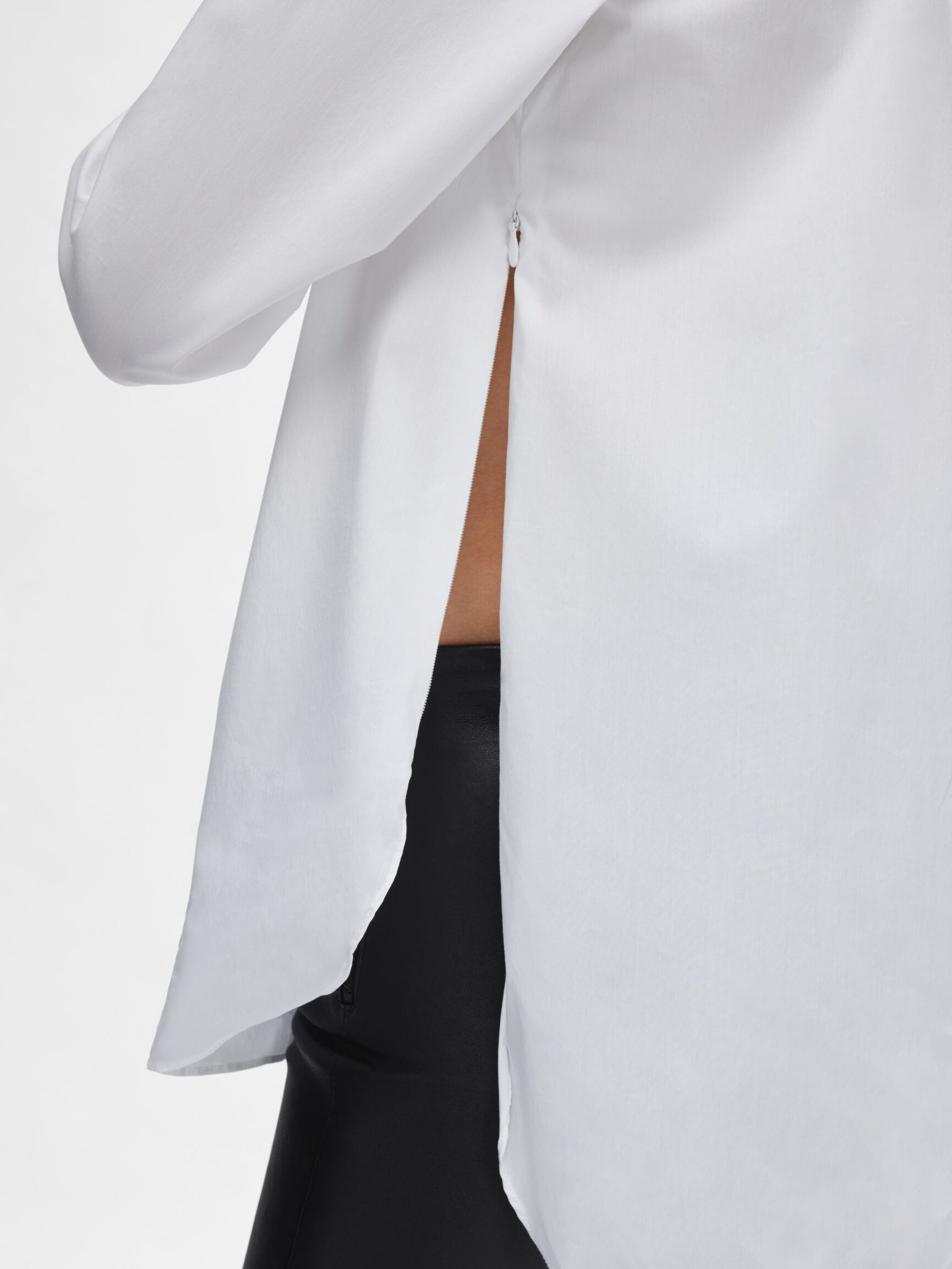 ZIPPED SHIRT, Bright White, highres