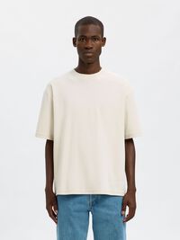 LOOSE FIT T-SHIRT, Oatmeal, highres