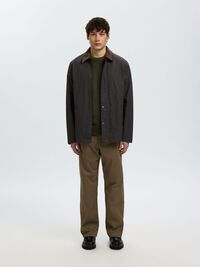 WAXED COTTON JACKET, Delicioso, highres