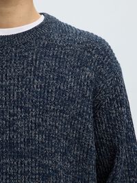 100% COTTON PULLOVER, Navy Blazer, highres