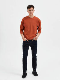 175 SLIM FIT JEANS, Blue Black Denim, highres