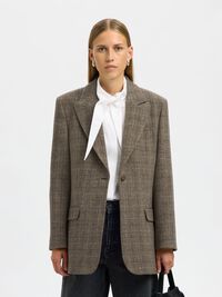 100% WOL SINGLE-BREASTED BLAZER, Delicioso, highres