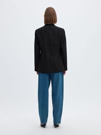 CLASSIC SINGLE-BREASTED BLAZER, Black, highres