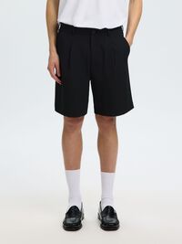 REGULAR FIT SHORTS, Black, highres