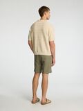 Selected TEXTURED KNITTED POLO SHIRT, Oatmeal, highres - 16097574_Oatmeal_004.jpg