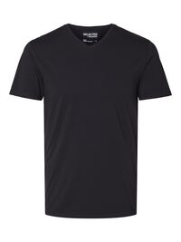 V-NECK T-SHIRT, Black, highres