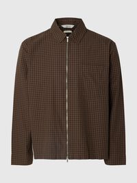 RELAXED FIT OVERSHIRT, Chocolate Chip, highres