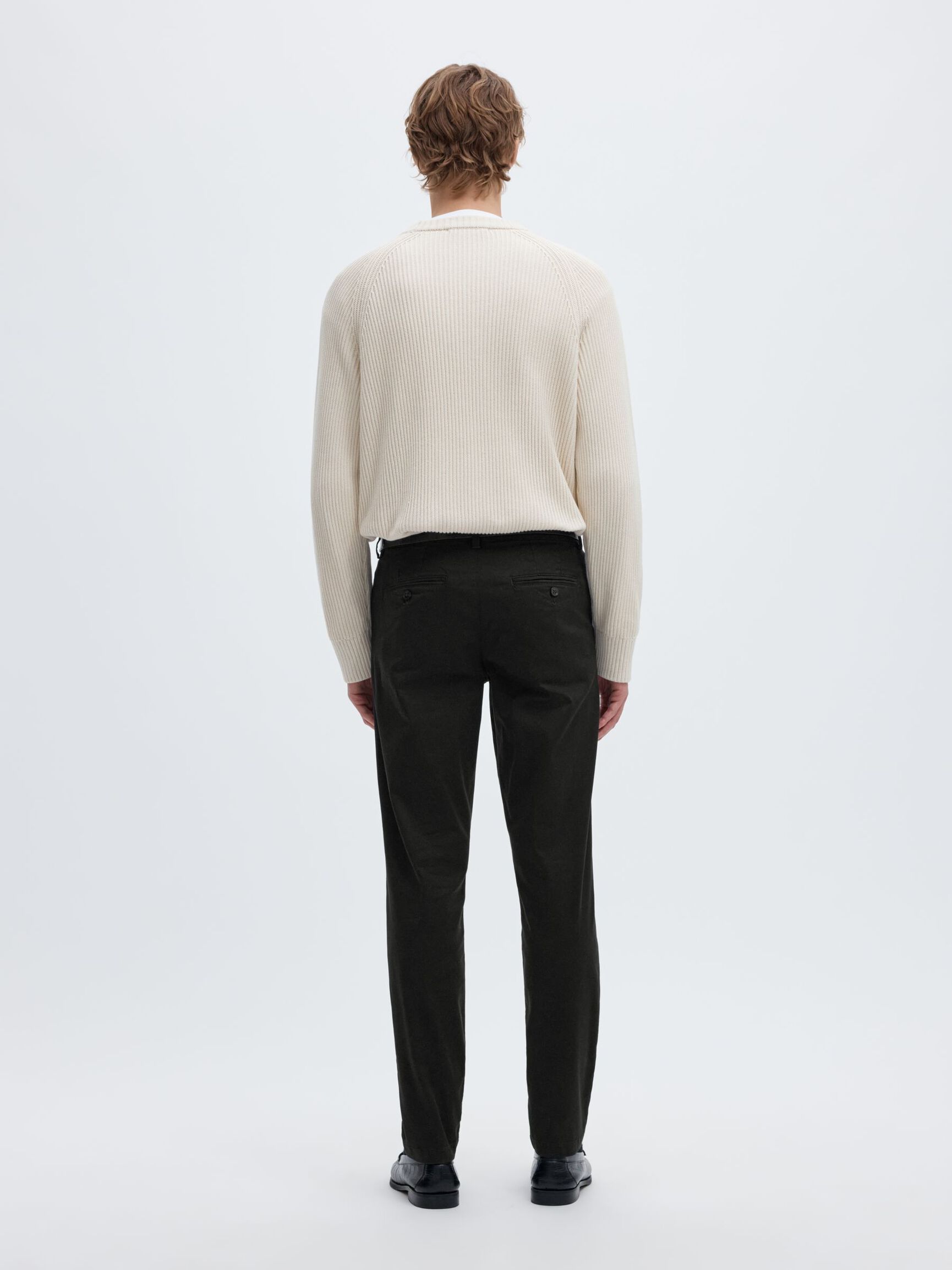 175 SLIM FIT FLEX CHINOS, Black, highres