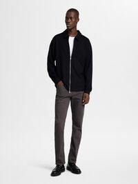 VISKOSEMIX STRICKJACKE, Black, highres