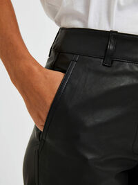 TAPERED LEDERHOSE, Black, highres