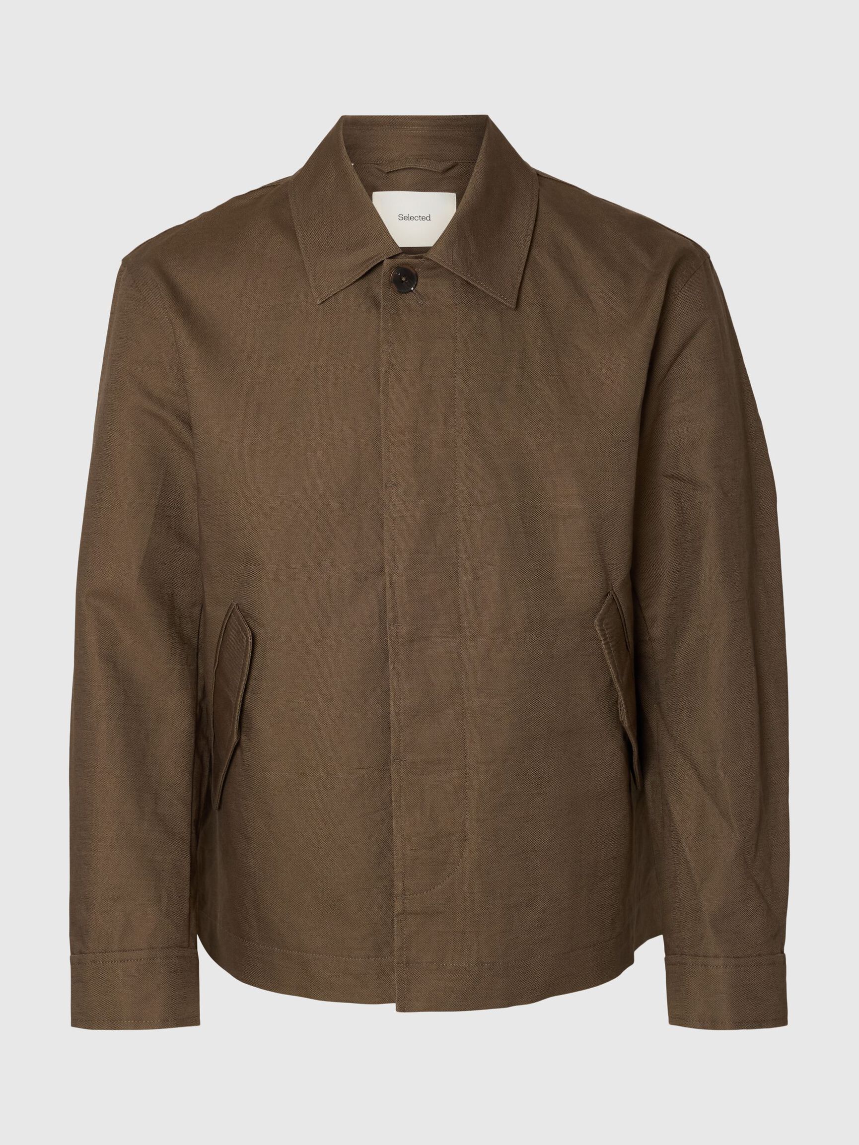 LEINENMIX JACKE, Chocolate Chip, highres