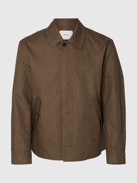 LEINENMIX JACKE, Chocolate Chip, highres