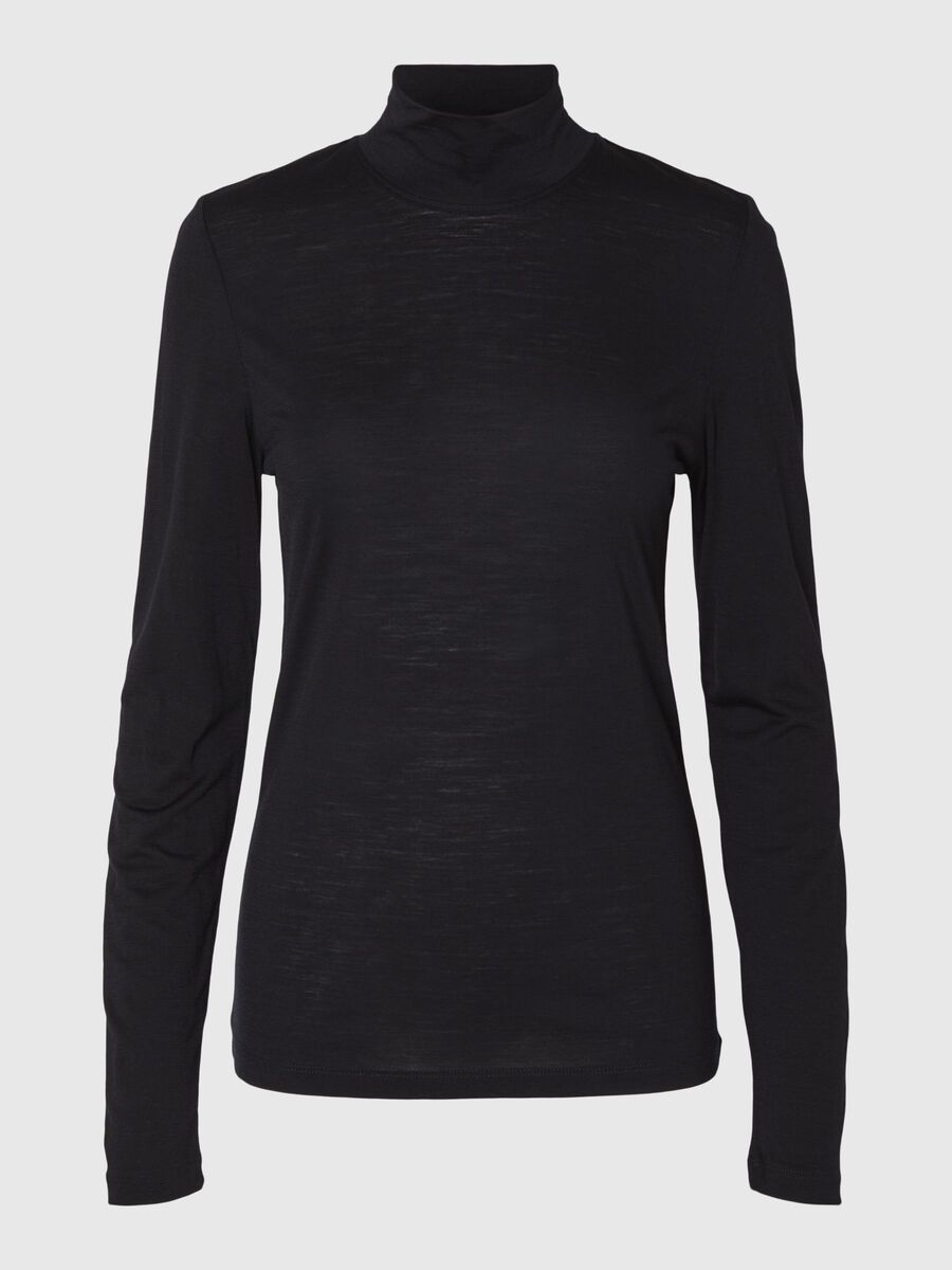 Selected 100% WOOL TURTLENECK, Black, highres - 16094435_Black_001.jpg